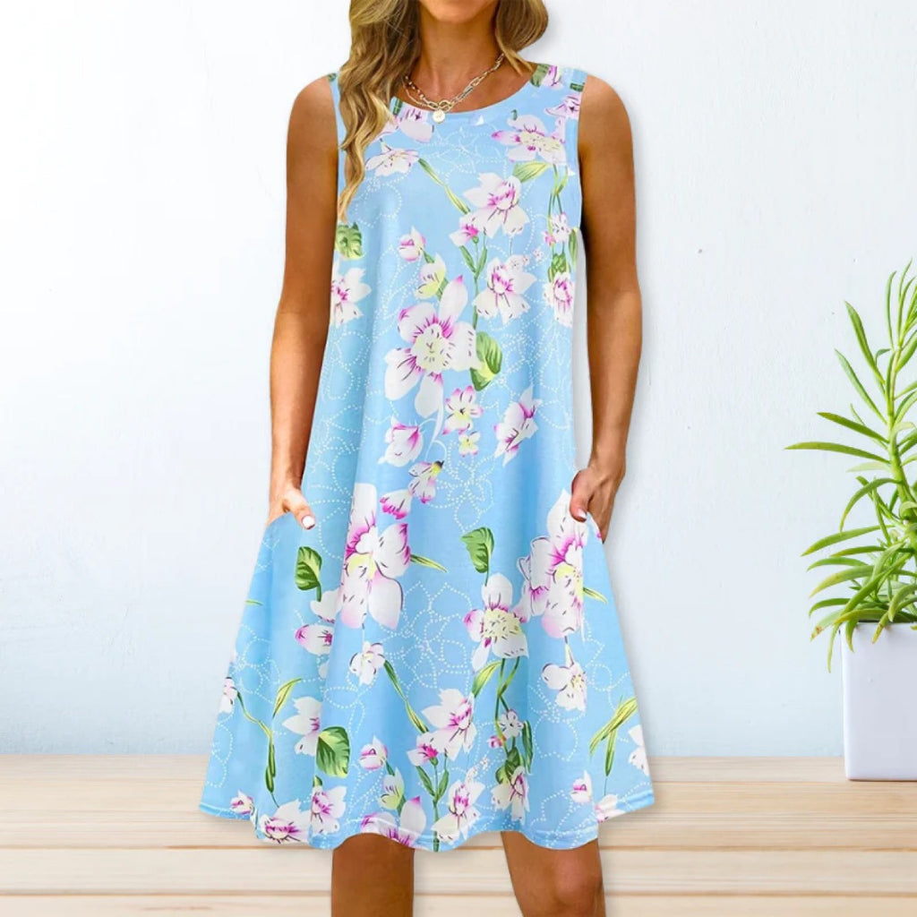 2024 YMX Floral Loose Waist Maxi Dress for Urban Style