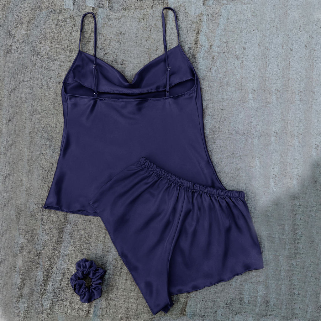 Thin Ice Silk Women's Pajama Set - Sexy Two-Piece Homewear