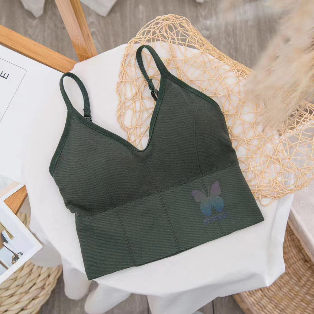 Back-Beautiful Tube Top Bra with Deep V Design