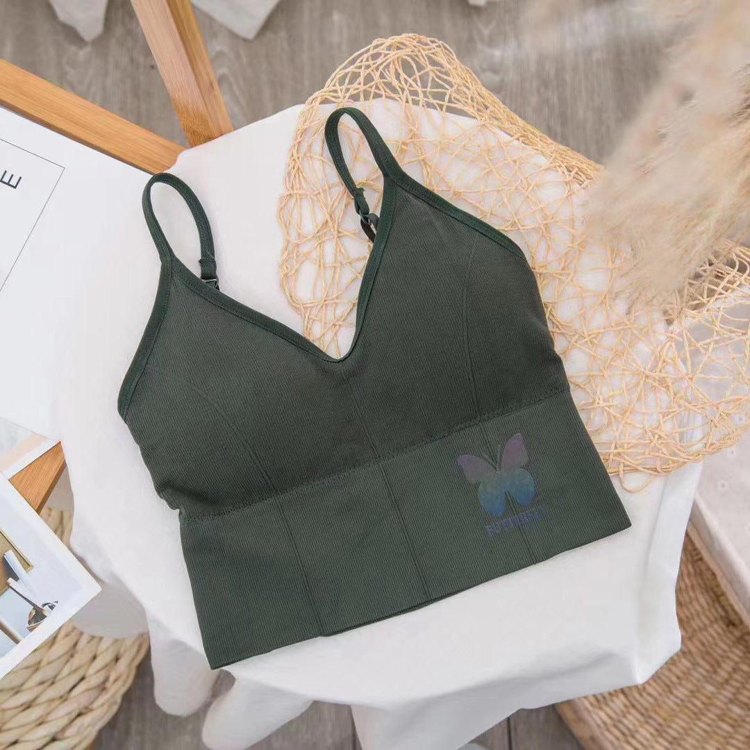 Back-Beautiful Tube Top Bra with Deep V Design