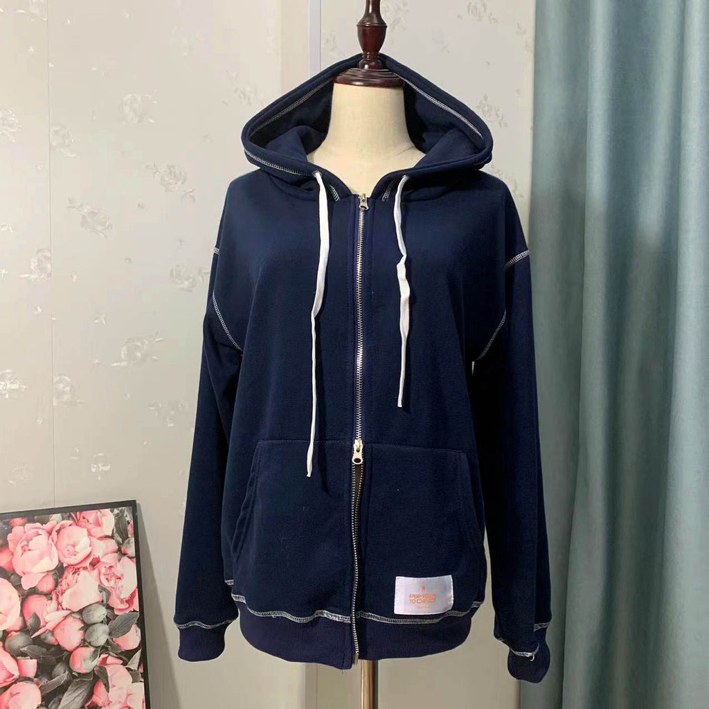 Navy Zip-Up Hoodie - Official Las Vegas Concert Merch
