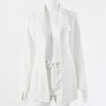 Casual Loose Suit with High-Waisted Shorts Set
