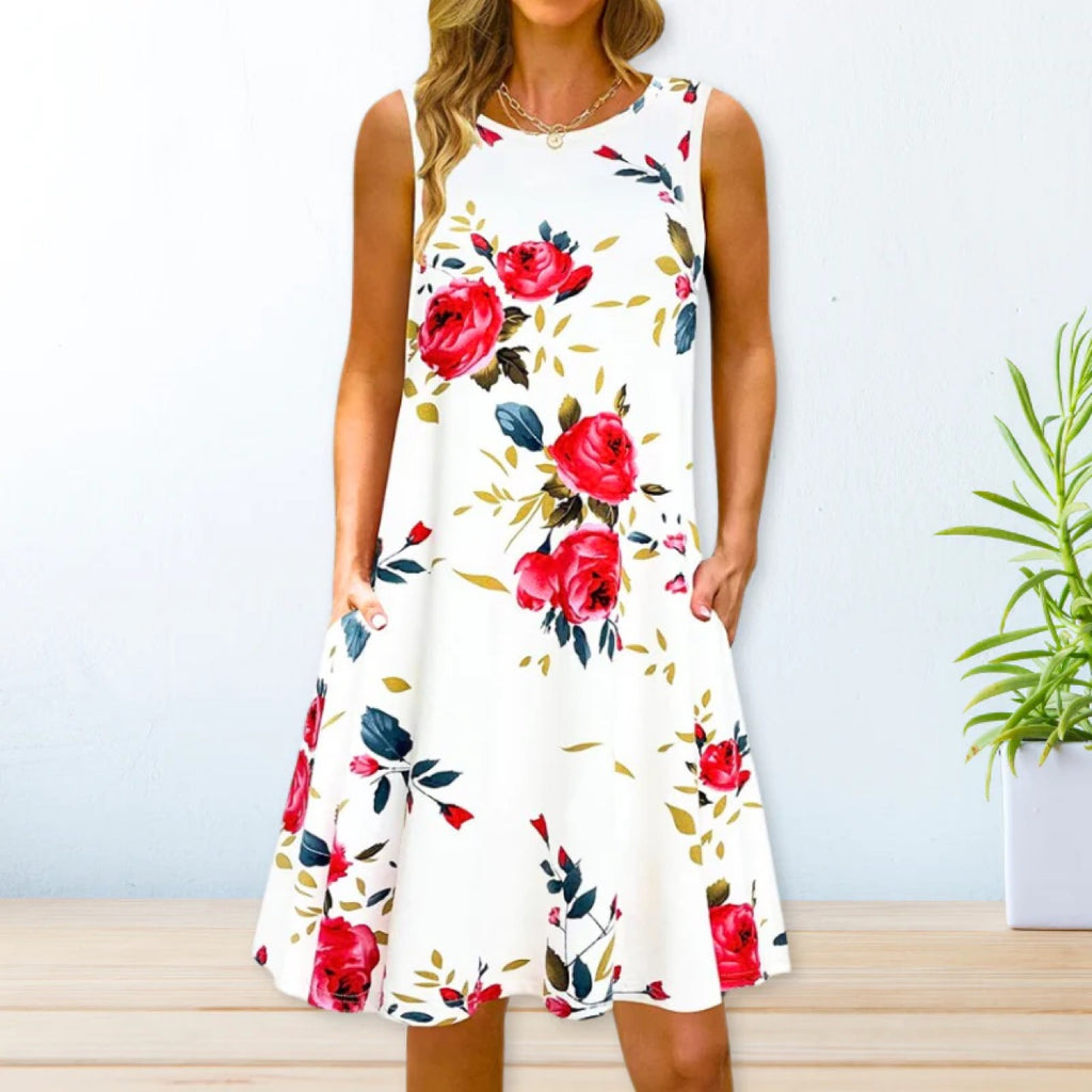 2024 YMX Floral Loose Waist Maxi Dress for Urban Style