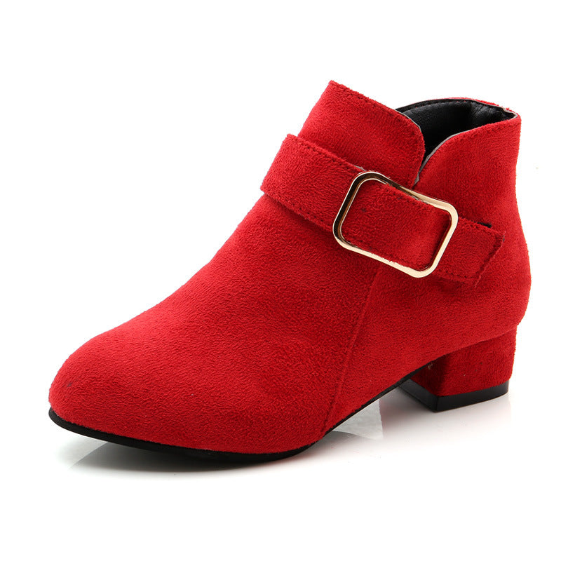 2024 Korean Style Warm Girls' Mid-Calf Boots