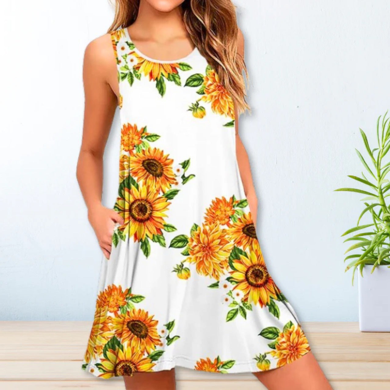 2024 YMX Floral Loose Waist Maxi Dress for Urban Style