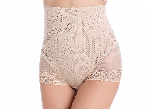High-Waisted Lace Shaping Panties for Women