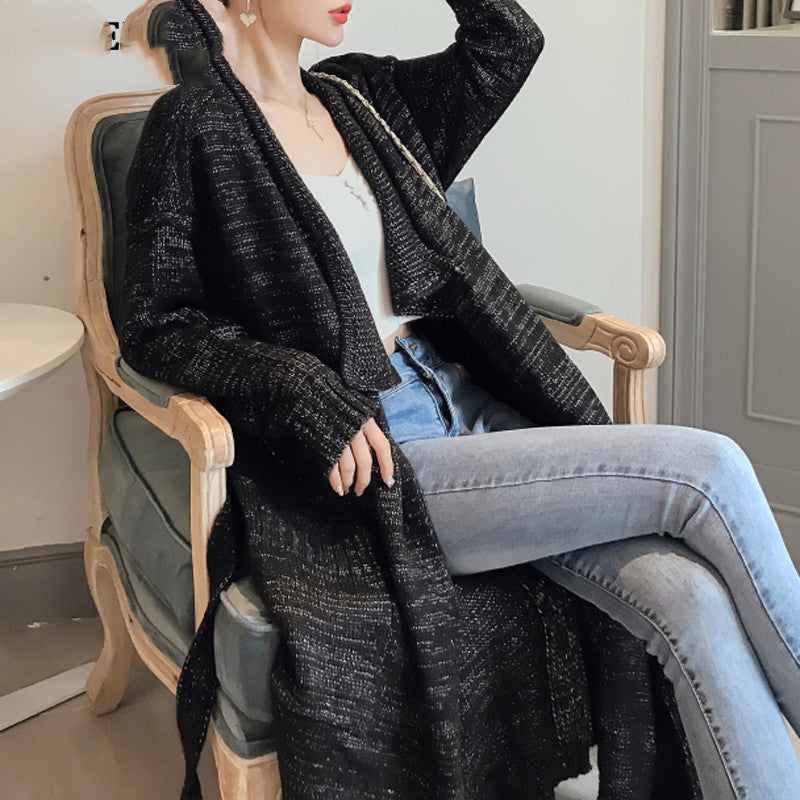 Mixed Color Sweater Jacket for Women