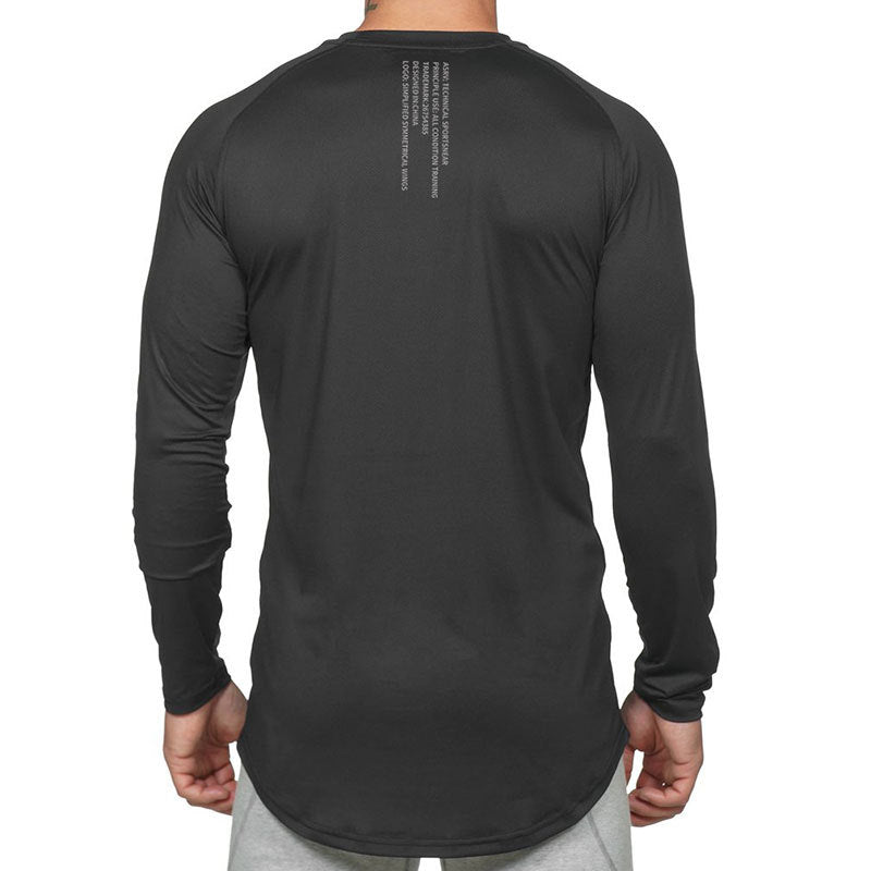Men's Quick-Drying Long-Sleeve Outdoor Sports T-Shirt