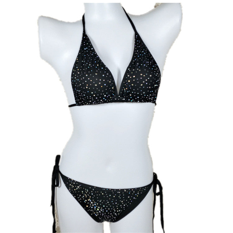 Rhinestone Two-Piece Swimsuit, Bikini, Swimwear