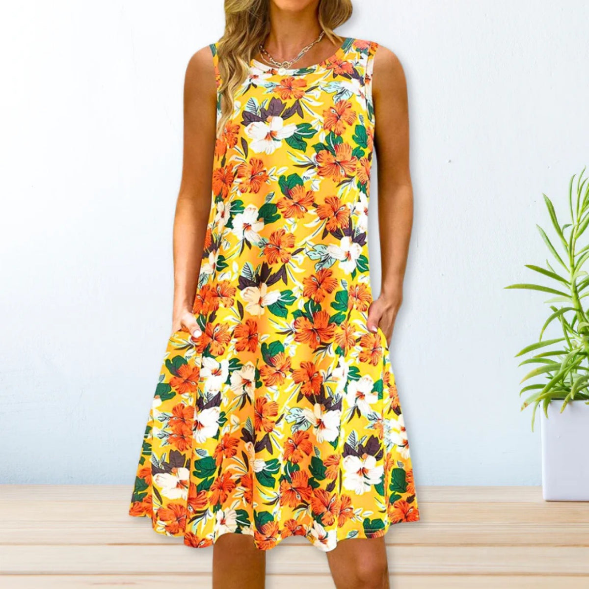2024 YMX Floral Loose Waist Maxi Dress for Urban Style
