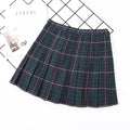 High-Waisted Anti-Glare Pleated Skirt for Students