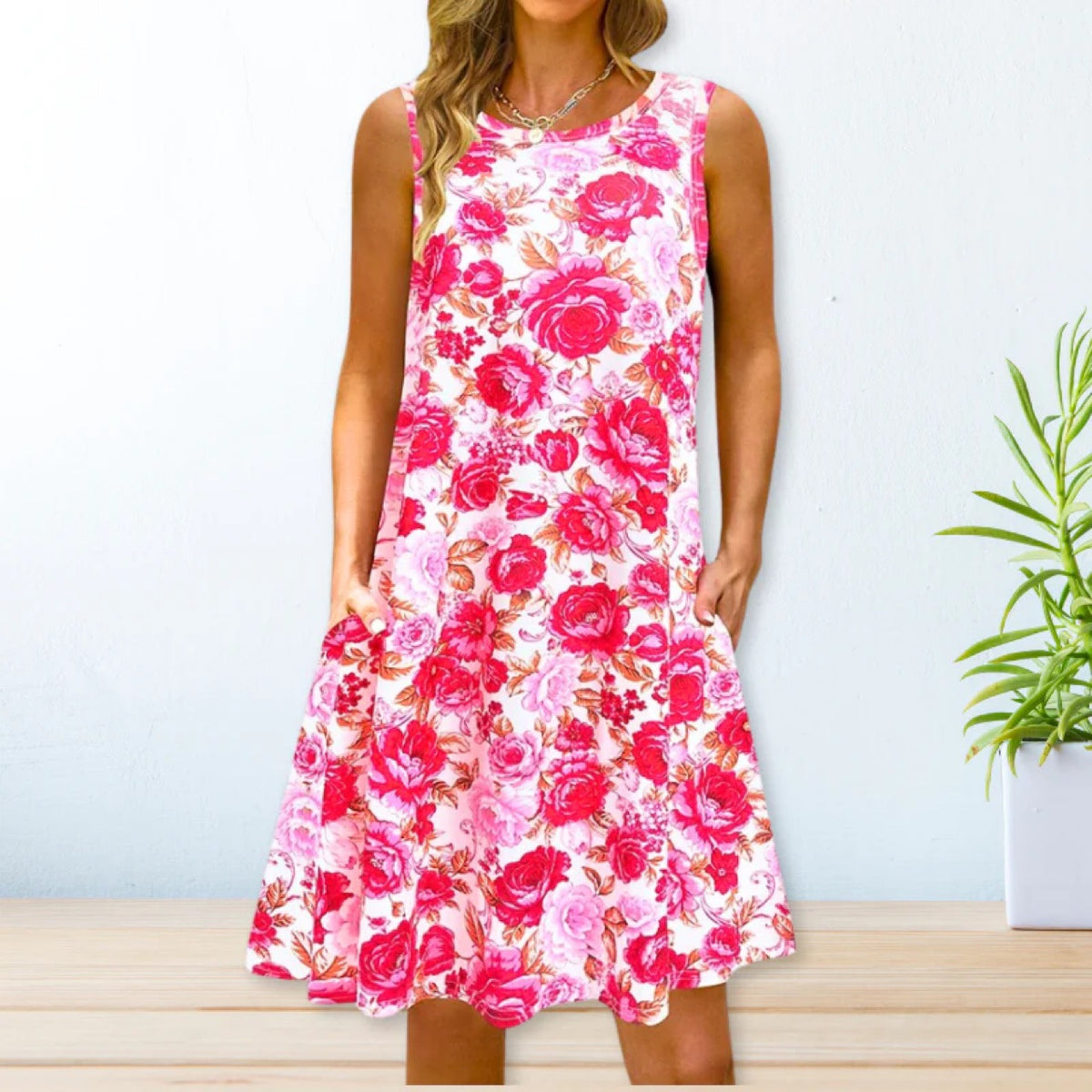 2024 YMX Floral Loose Waist Maxi Dress for Urban Style