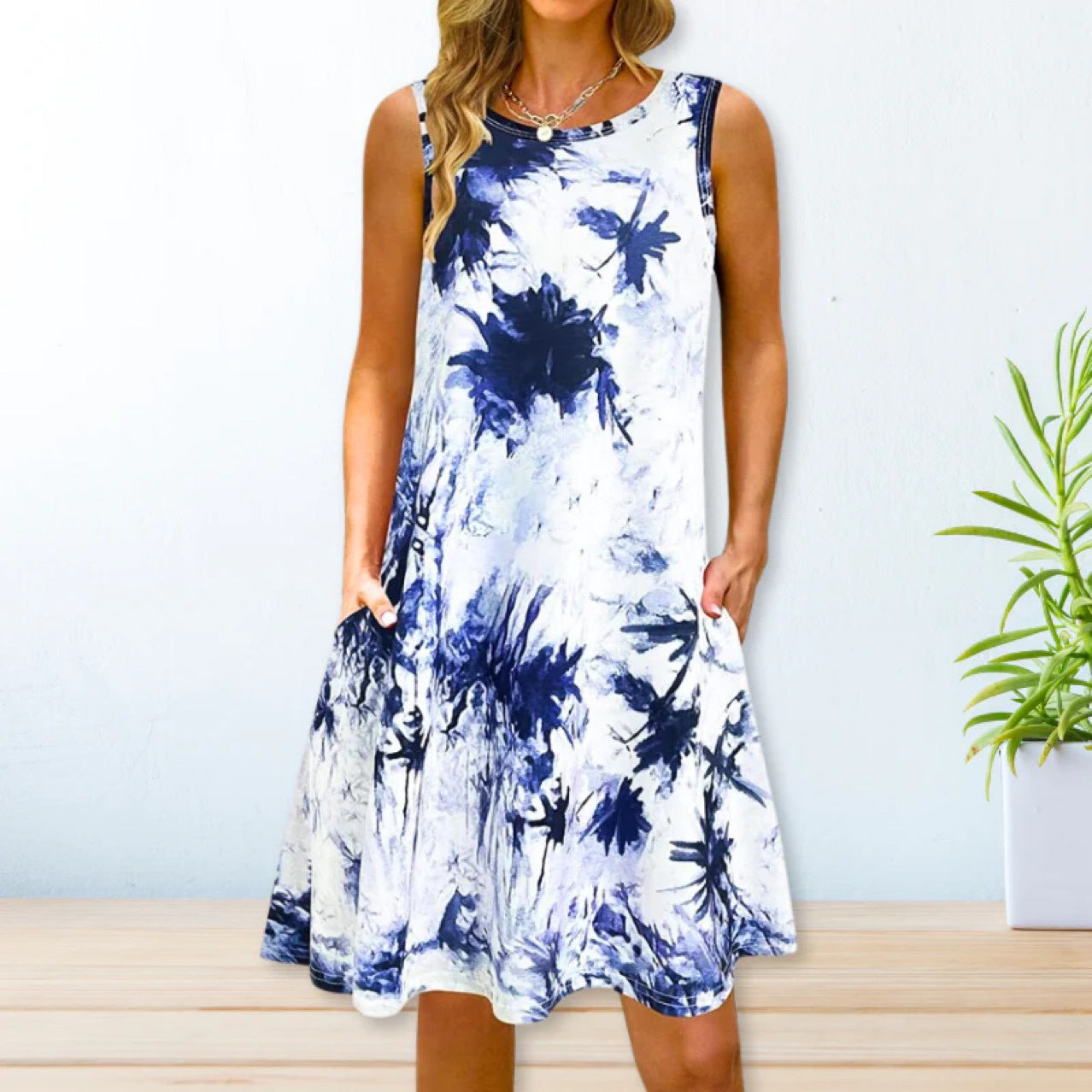 2024 YMX Floral Loose Waist Maxi Dress for Urban Style