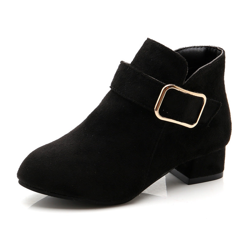 2024 Korean Style Warm Girls' Mid-Calf Boots