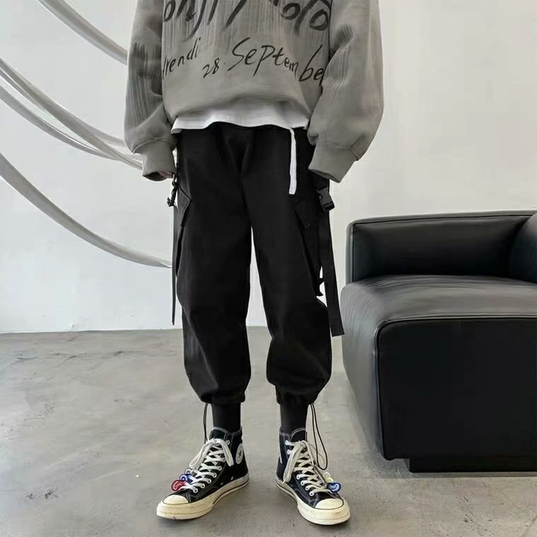 Men's Trendy Korean Loose Fit Overalls in Large Size