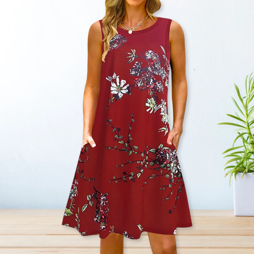 2024 YMX Floral Loose Waist Maxi Dress for Urban Style