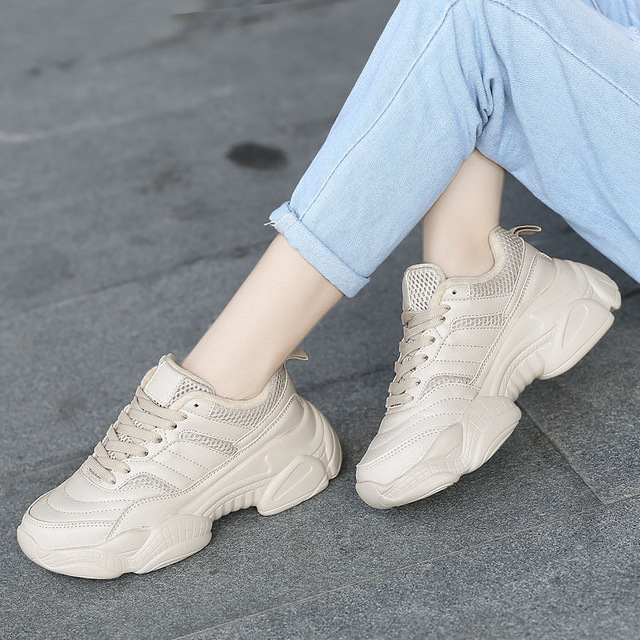 Black Women's Sneakers, Spring New Korean Style Breathable
