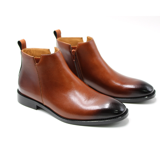 Enzo Leather Dress Shoe and Chelsea Boots for Men (One Pair)