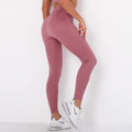 Seamless Solid Color Striped Wicking Yoga Pants