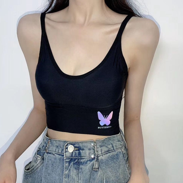 Back-Beautiful Tube Top Bra with Deep V Design