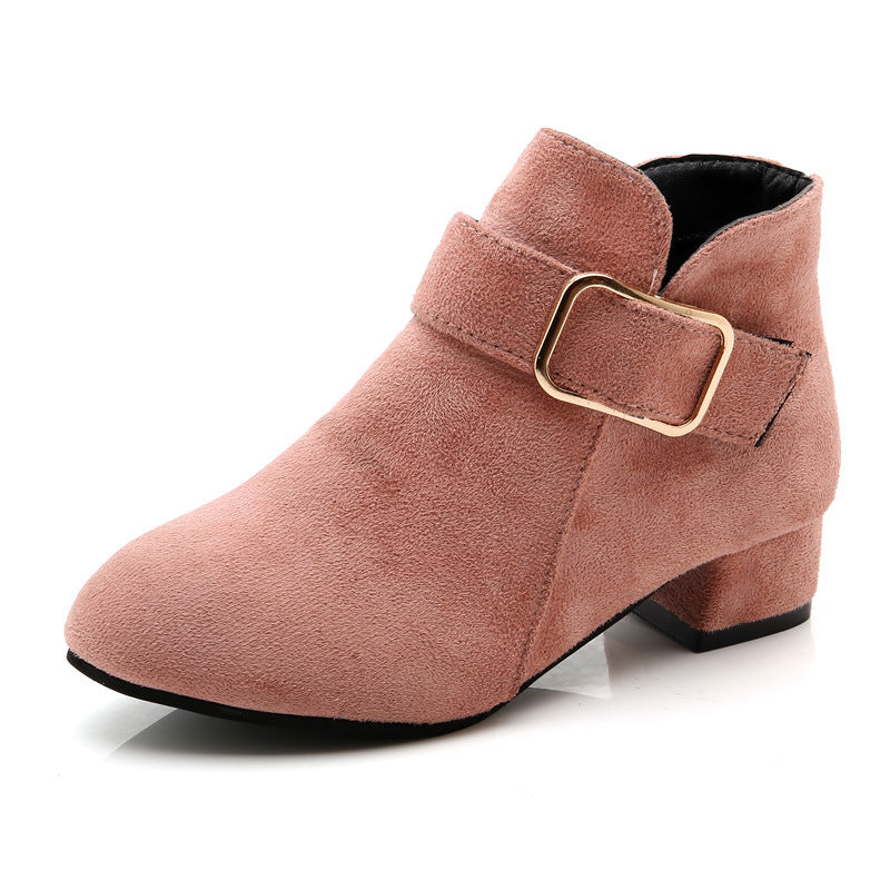2024 Korean Style Warm Girls' Mid-Calf Boots