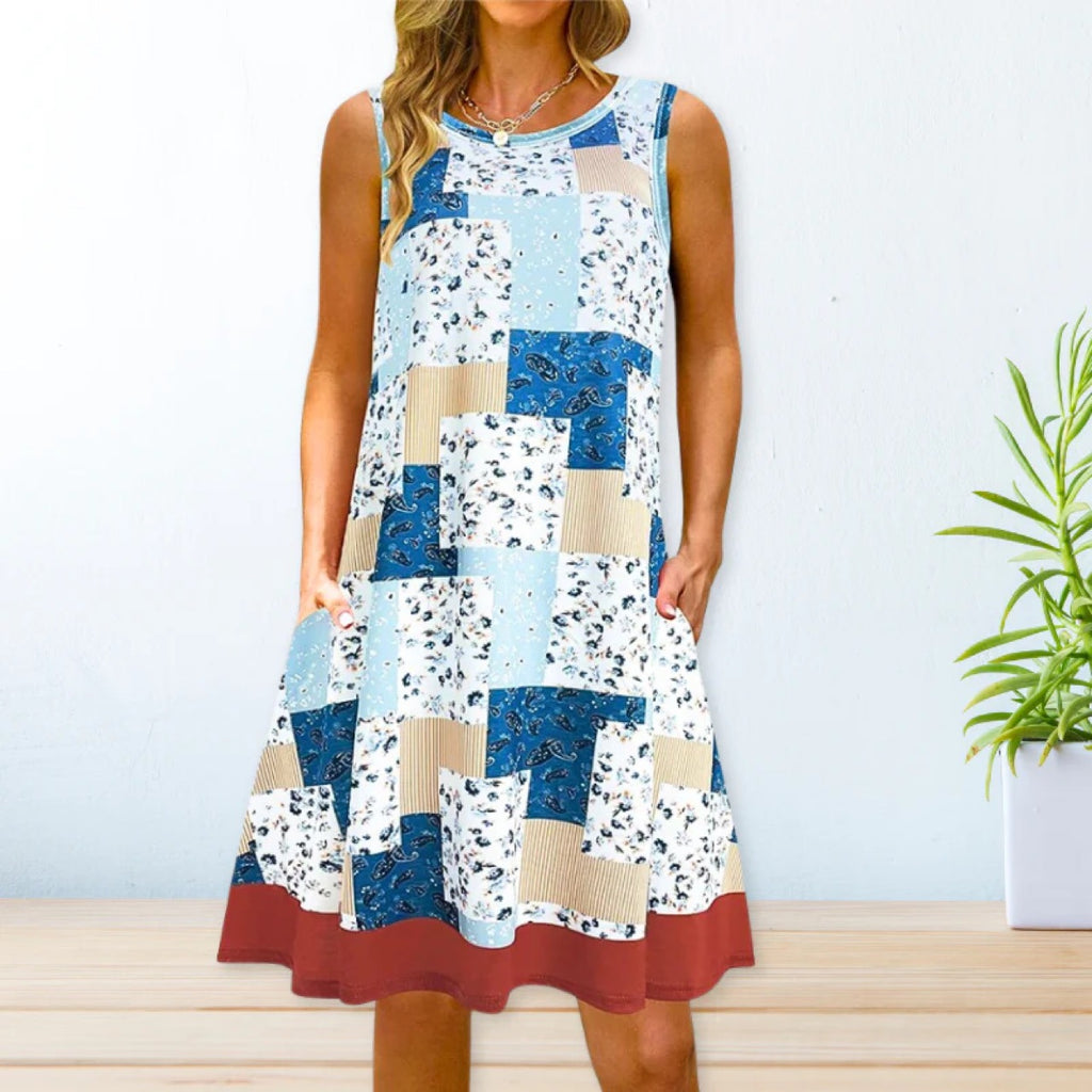 2024 YMX Floral Loose Waist Maxi Dress for Urban Style