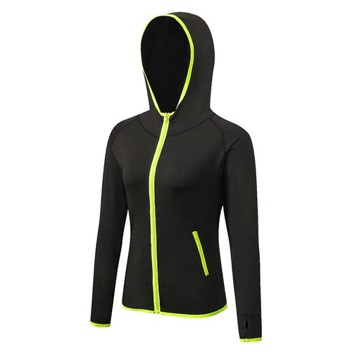 Color Matching Quick Drying Zipper Hoodie for Fitness
