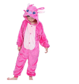 Kids' Stitch Costume with Long Sleeve Jumpsuit (One Piece)