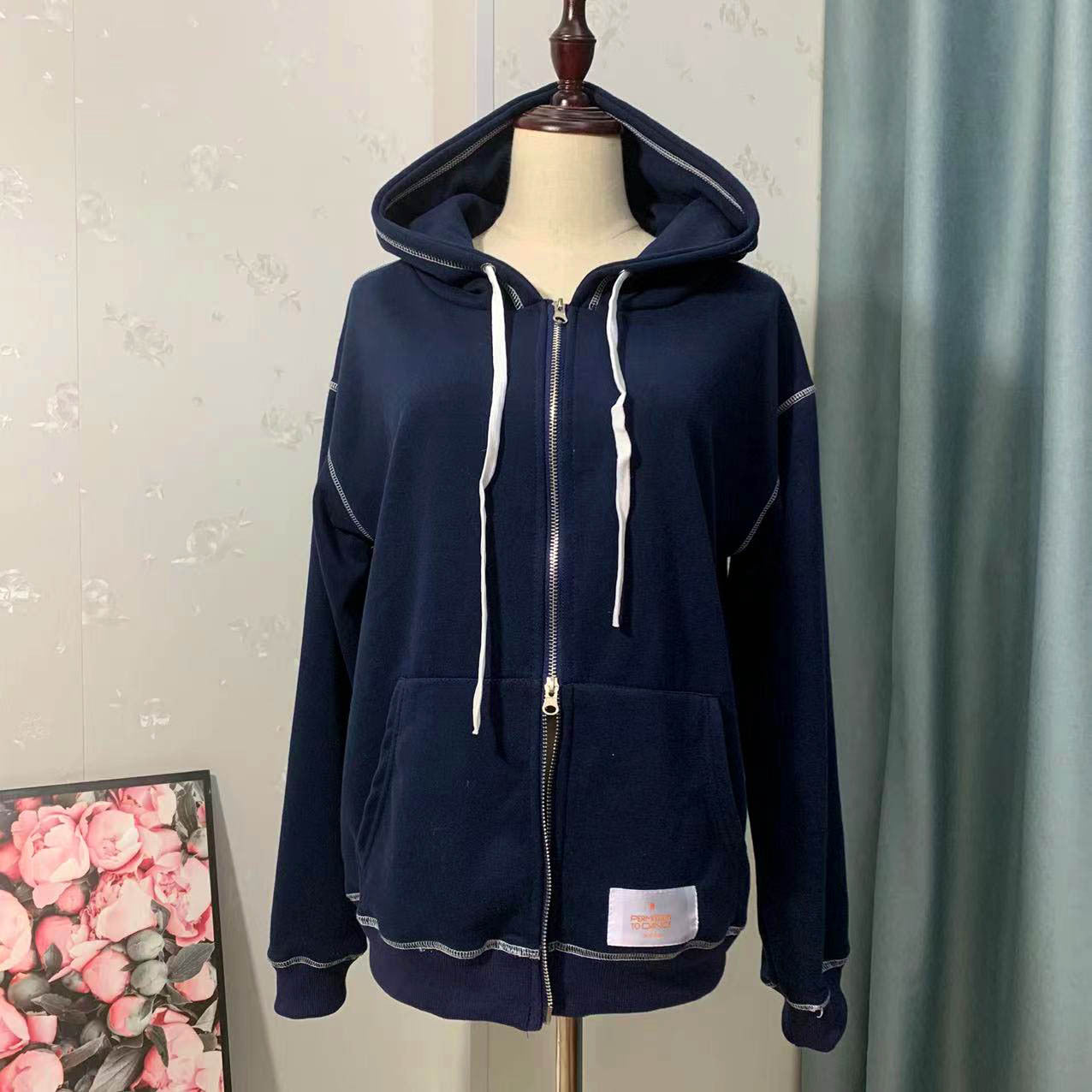 Navy Zip-Up Hoodie - Official Las Vegas Concert Merch