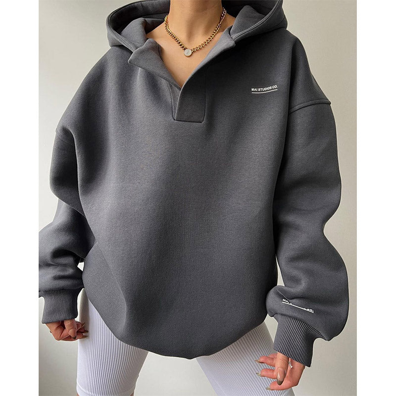 Autumn Harajuku Slim Fit Casual Printed Hoodie Tops