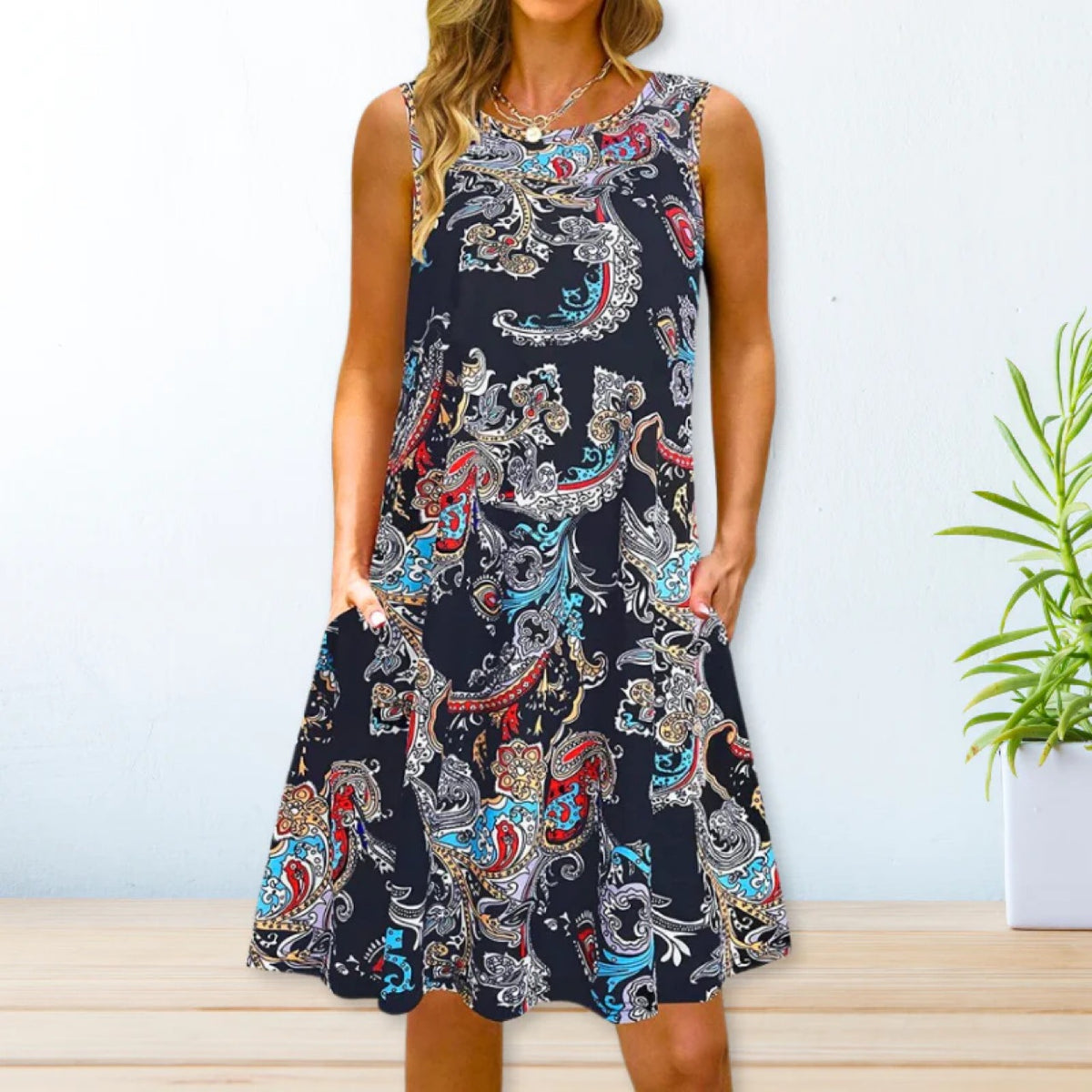 2024 YMX Floral Loose Waist Maxi Dress for Urban Style