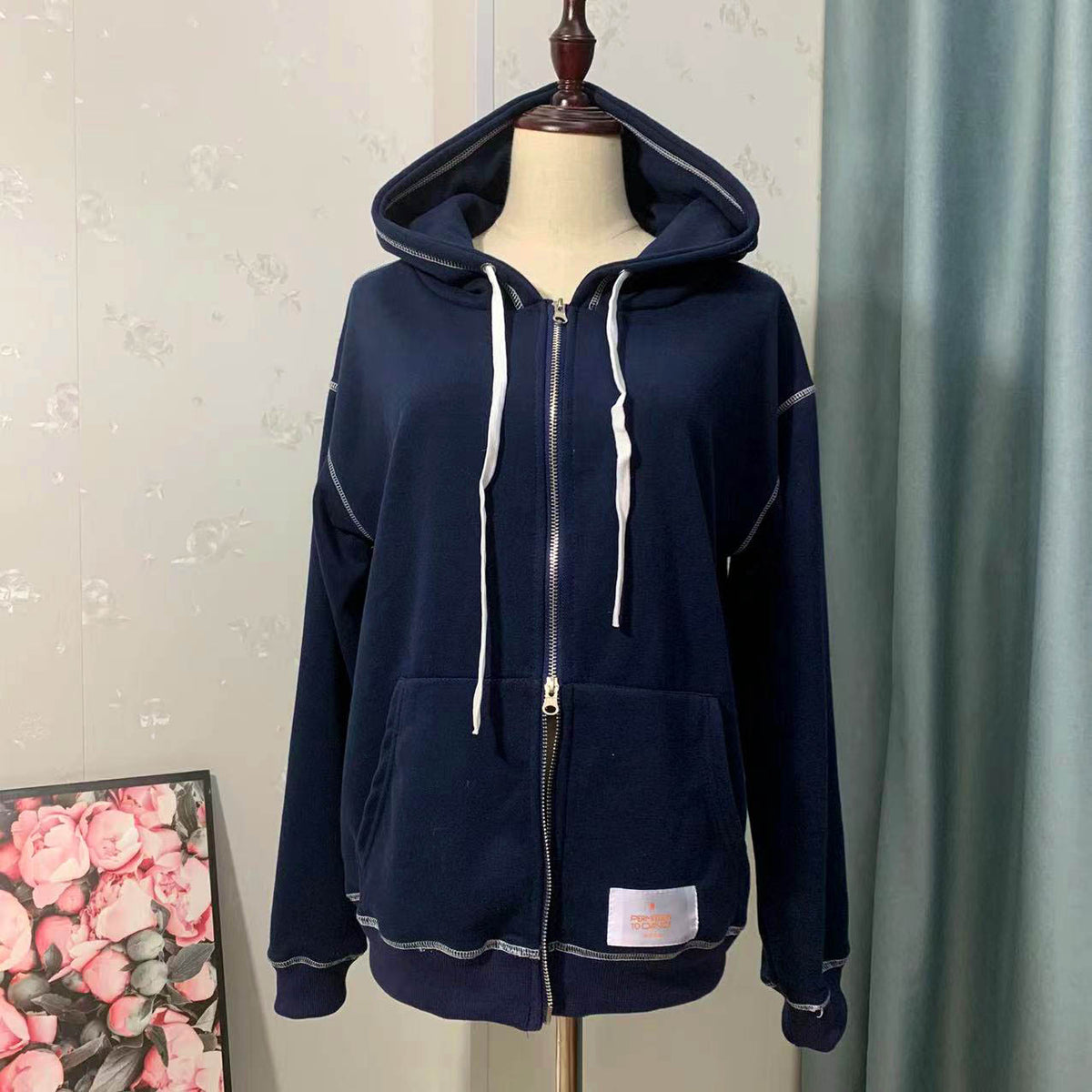 Navy Zip-Up Hoodie - Official Las Vegas Concert Merch