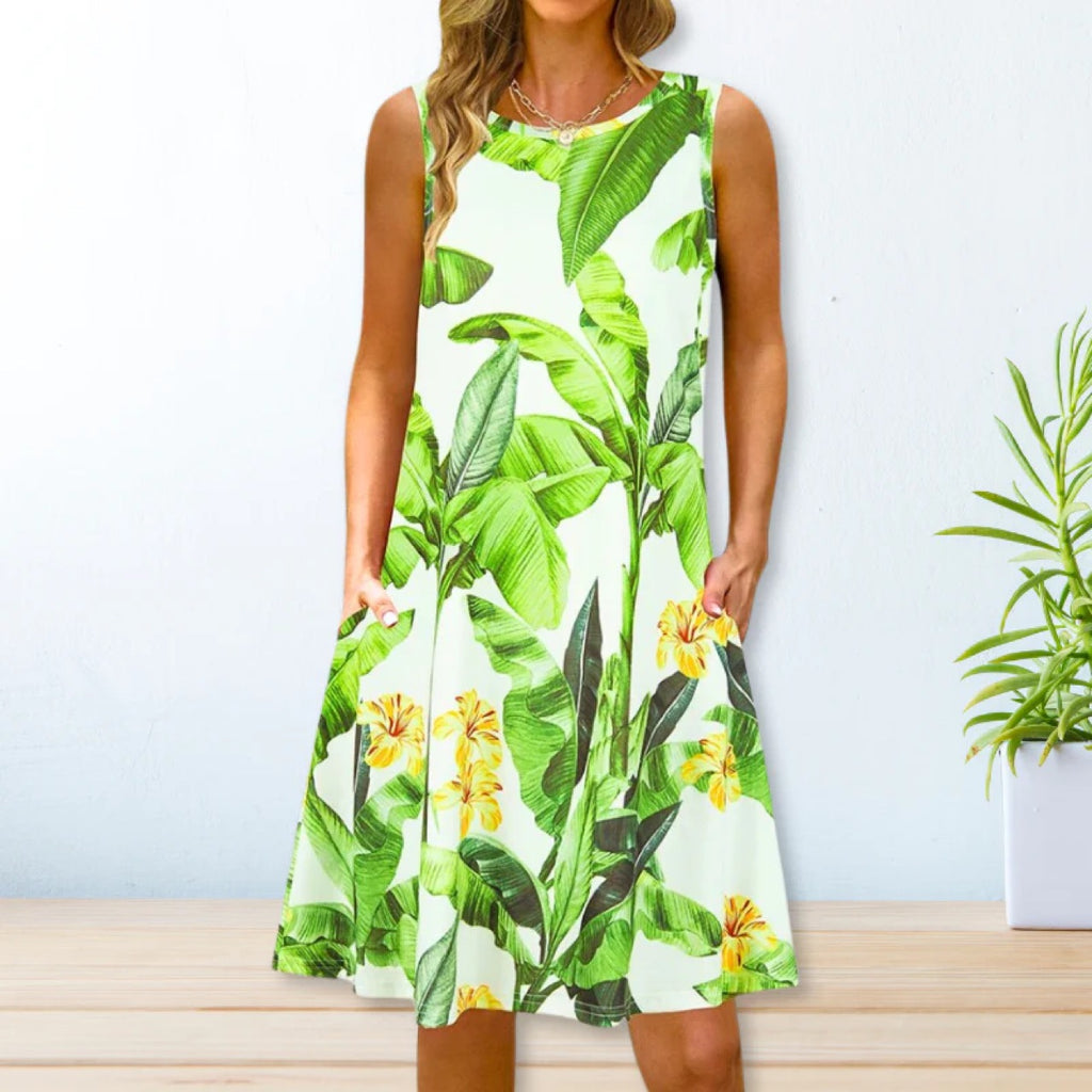 2024 YMX Floral Loose Waist Maxi Dress for Urban Style