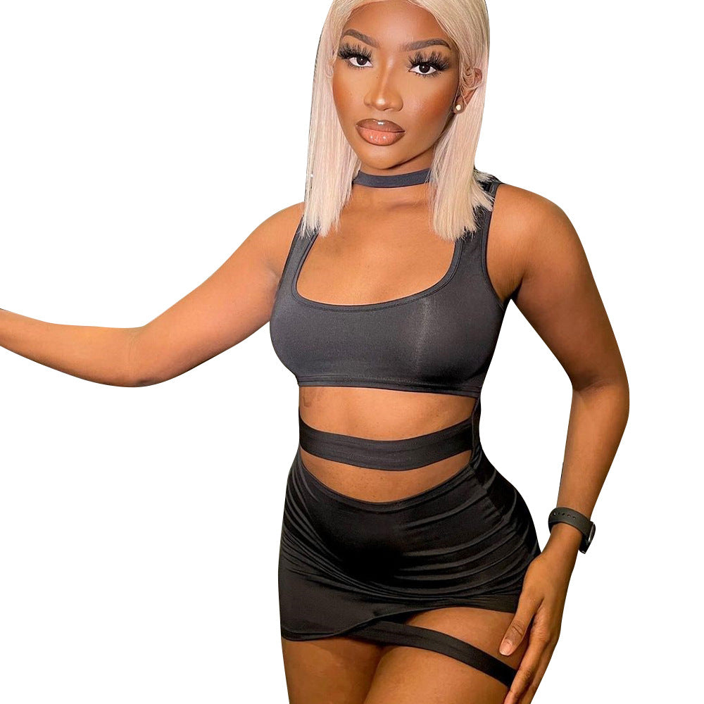Sleeveless Mini Skirt Dress for Women