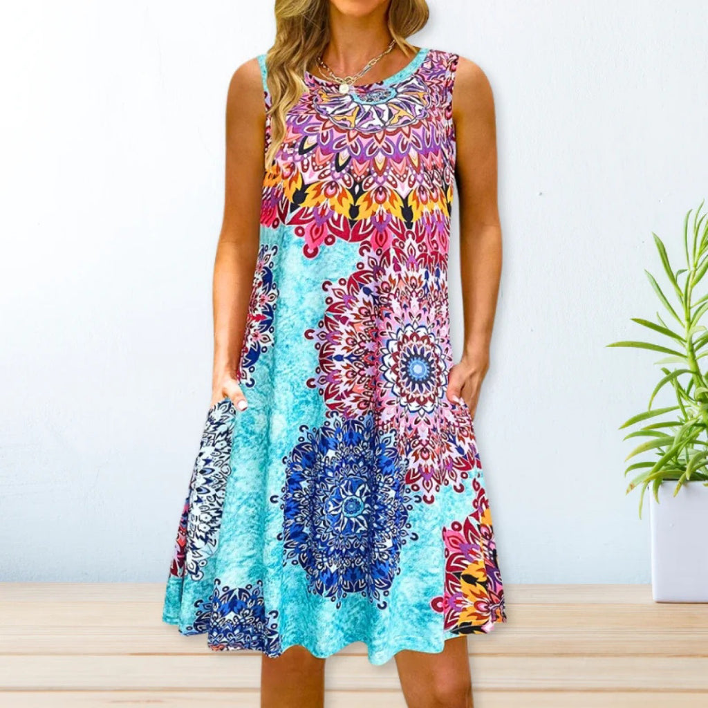 2024 YMX Floral Loose Waist Maxi Dress for Urban Style