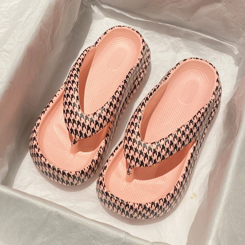 Women's Outdoor Flip-Flops with Thick Sole
