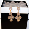Trendy Korean Earrings with Luxurious Gemstone Design