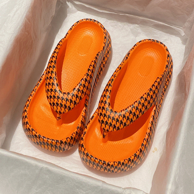 Women's Outdoor Flip-Flops with Thick Sole