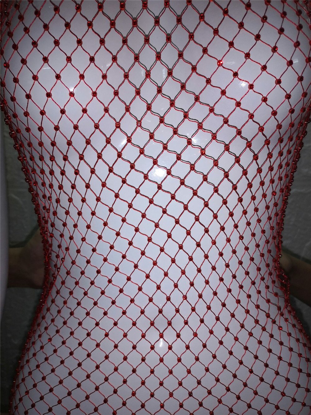 Ladies Mesh Diamond Waist Chain Skirt