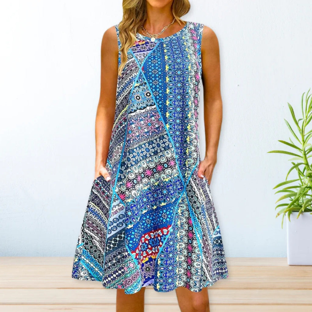 2024 YMX Floral Loose Waist Maxi Dress for Urban Style