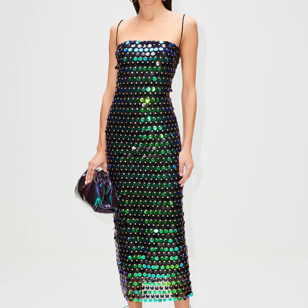 2023 Women's Fashion Irregular Sequin Dress