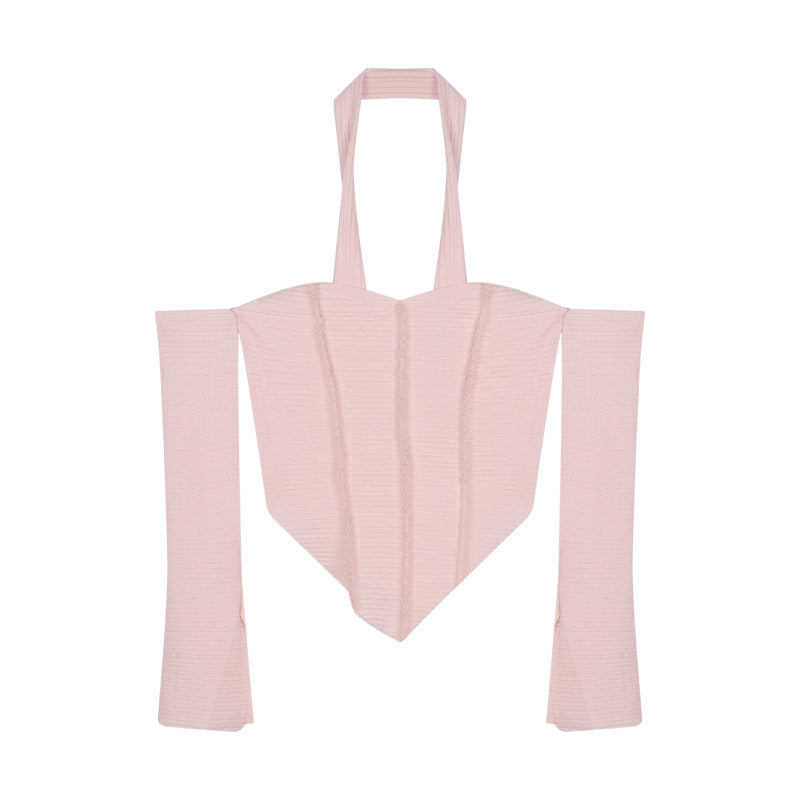 One Line Clavicle T-Shirt for Women - Summer Style